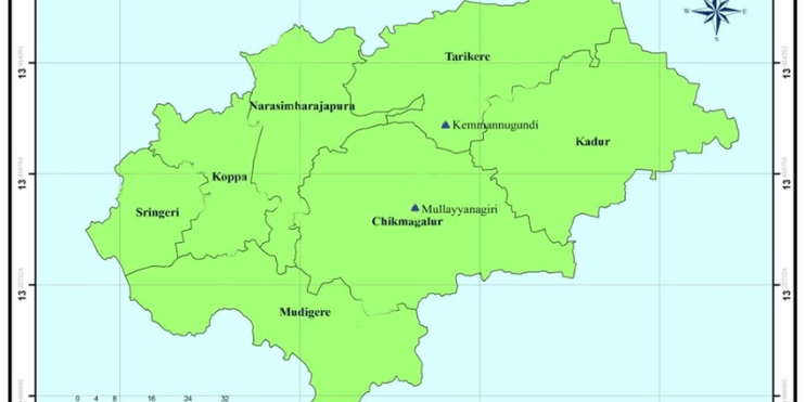 Location of Chikmagalur District