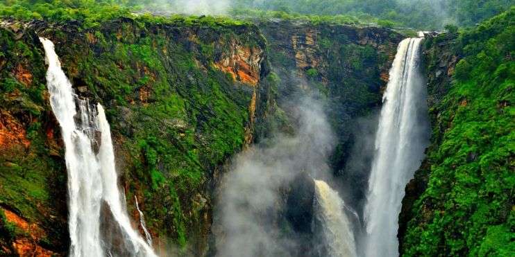 The stunning waterfalls in India showcase nature's beauty at its finest.